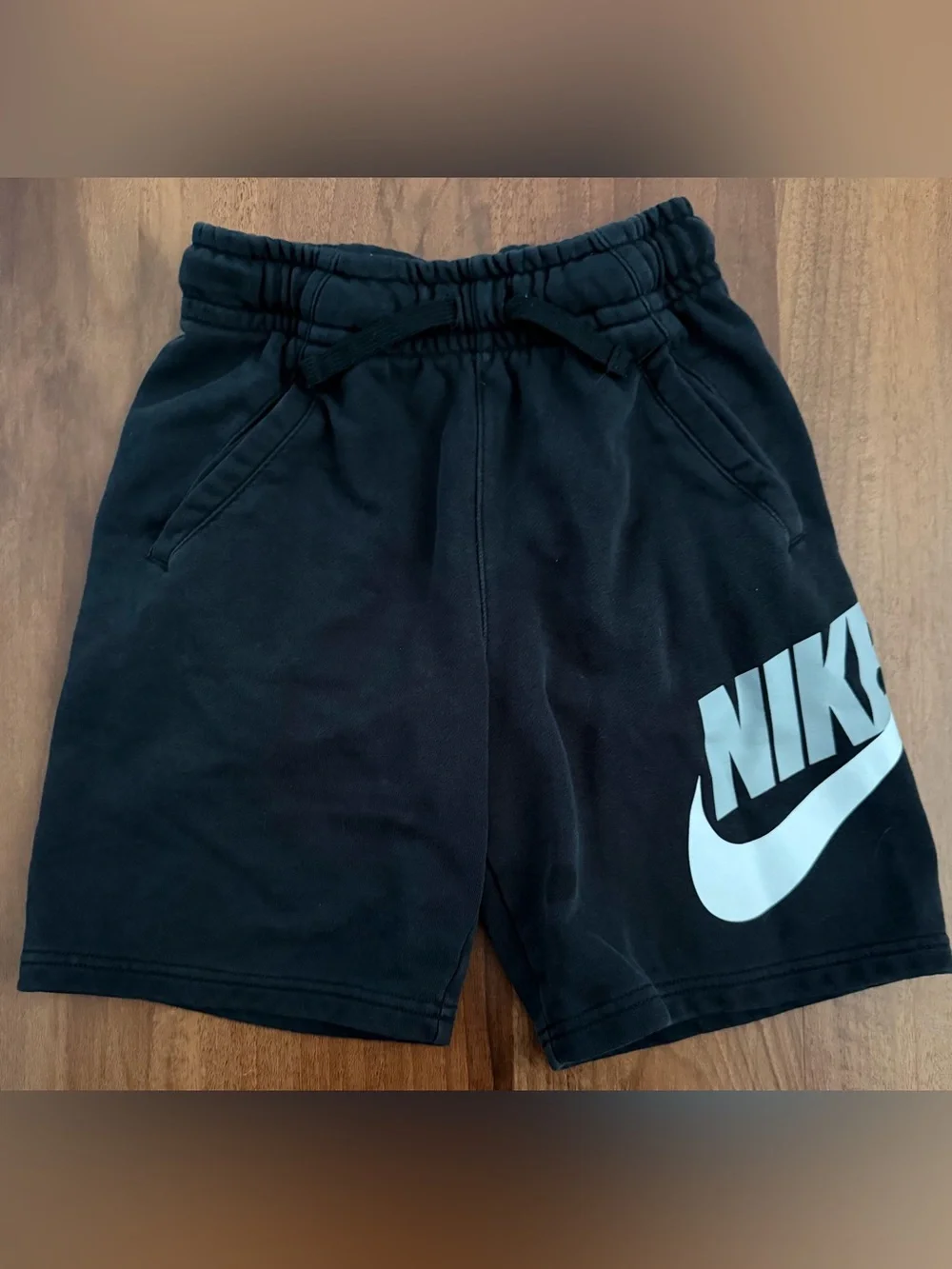Nike Kids Black & Grey Athletic Shorts